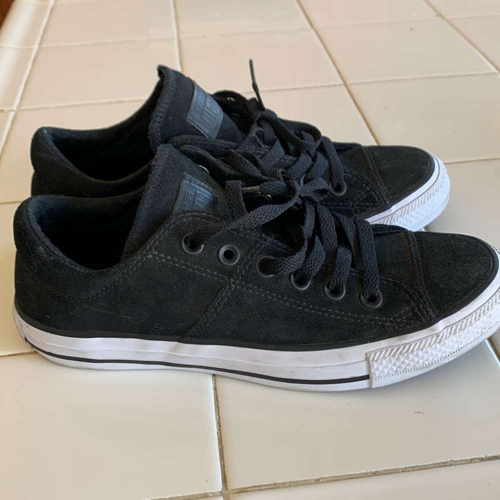 Black Suede Converse Men size 8